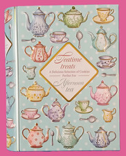 Teatime Treats Book Shaped Biscuit Tin 260g Selection of Cookies Afternoon Tea