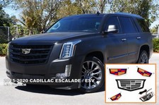 Silver Multi Color Illuminated Led Grille Emblem For 2015-2020 Cadillac Escalade