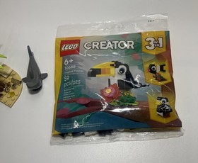 Lego  Pirate Minifigure Retro 2015 Set Shark Minifigure & Tropical Toucan Combo
