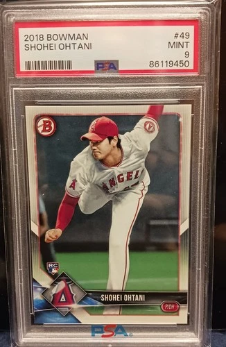 2018 Bowman #49 Shohei Ohtani RC Rookie PSA 9 Mint