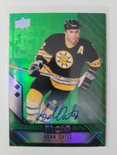 Adam Oates 2014-15 Upper Deck QUAD Black Diamond EMERALD AUTO #5/10!!!