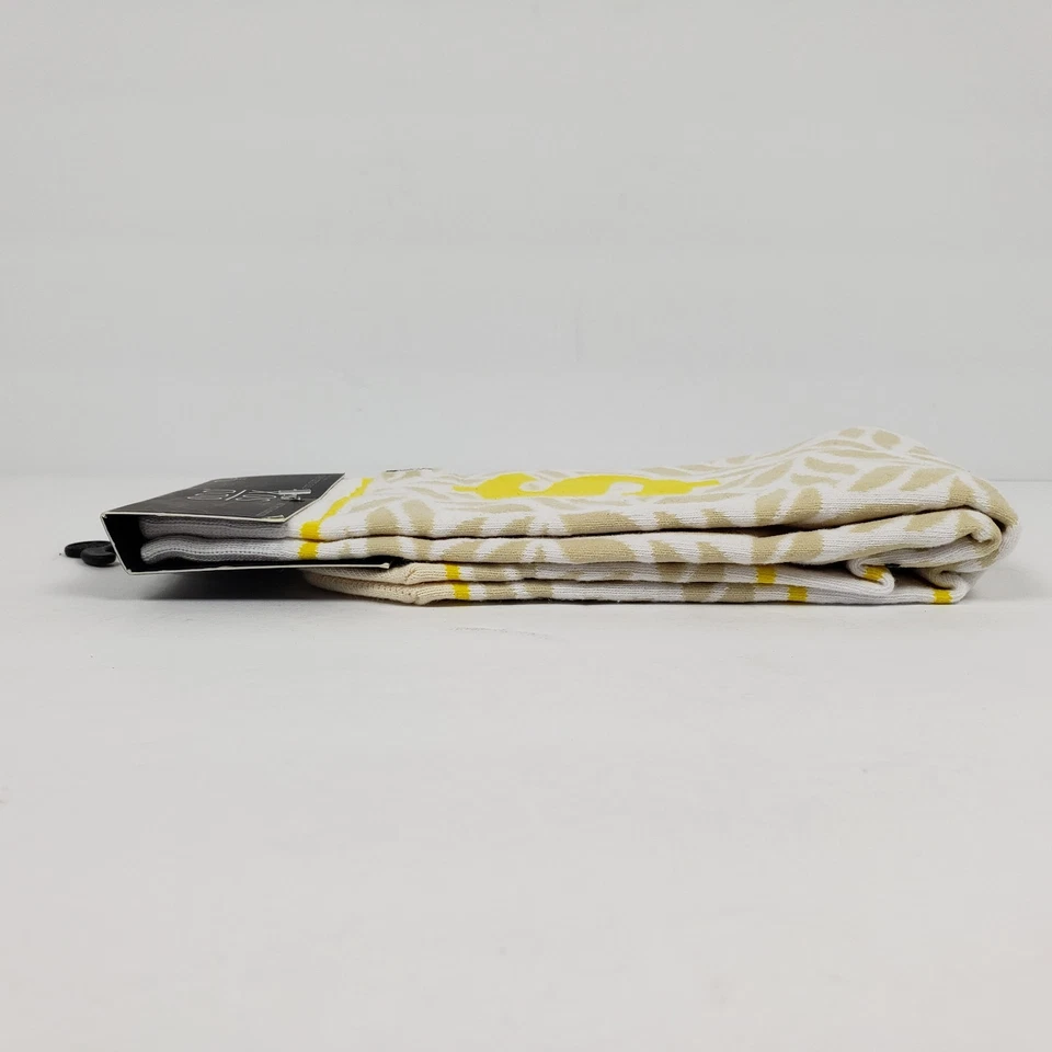 1 par de calcetines de punto Odd Sox Lavish Money para adultos talla 8-12 blanco amarillo beige Foto 3 de 4