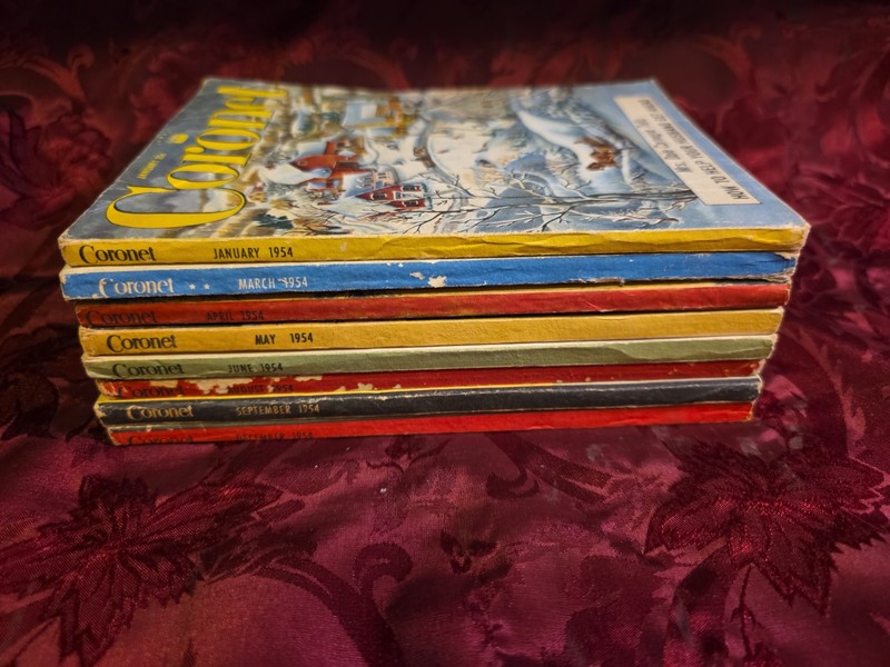 Coronet magazine Reading Copy Lot issues 1954