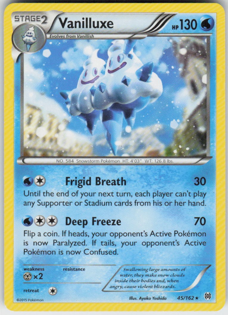 VANILLUXE 45/162 BREAKTHROUGH POKEMON RARE LP