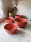 Fiesta Fiestaware Enamel Metal Mixing Bowl Nesting Set of 4