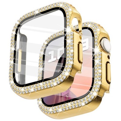 Surace 40mm Case with Screen Protector, Bling 40mm(series 6/5/4), Gold