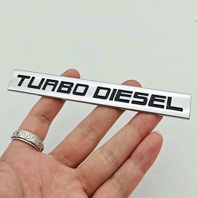 3D Chrom Metall Auto Aufkleber Logo Turbo Diesel Emblem Kofferraum