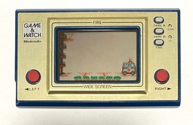 Nintendo Game & Watch FIRE Fully Working c/w Battery Cover