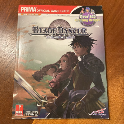 BLADE DANCER : LINEAGE OF LIGHT PRIMA OFFICIAL GAME STRATEGY GUIDE SONY PSP RPG