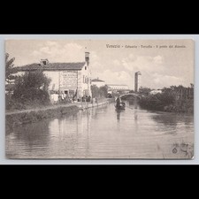 Vintage Postcard Venice Italy Torcello Bridge Unposted Scenic Collectible View