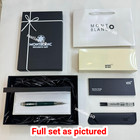 Montblanc Emerald Green Silver Fountain Pen Luxury VIP Executive Gift Rare — photo 2