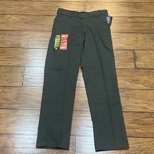 Dickies Flex Twill Work Pants Mens 30x32 Slim Fit Tapered Lightweight Green