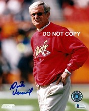 Dick Vermeil KANSAS CITY CHIEFS Signed Autographed REPRINT 8x10 Photo RP 2
