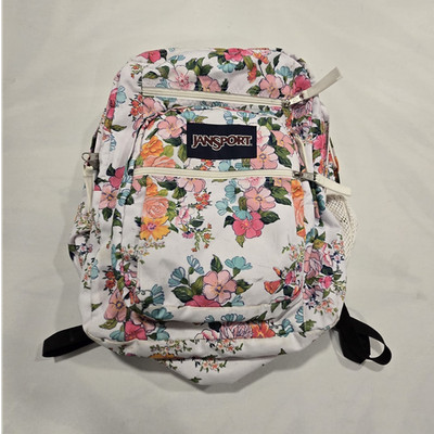 JanSport Floral Multicolor Kids Backpack Adjustable Straps Pockets