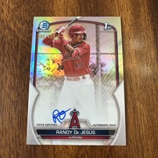 2023 Bowman Randy De Jesus 1st  Chrome Prospect Auto Refractor  /499 #CPA-RD