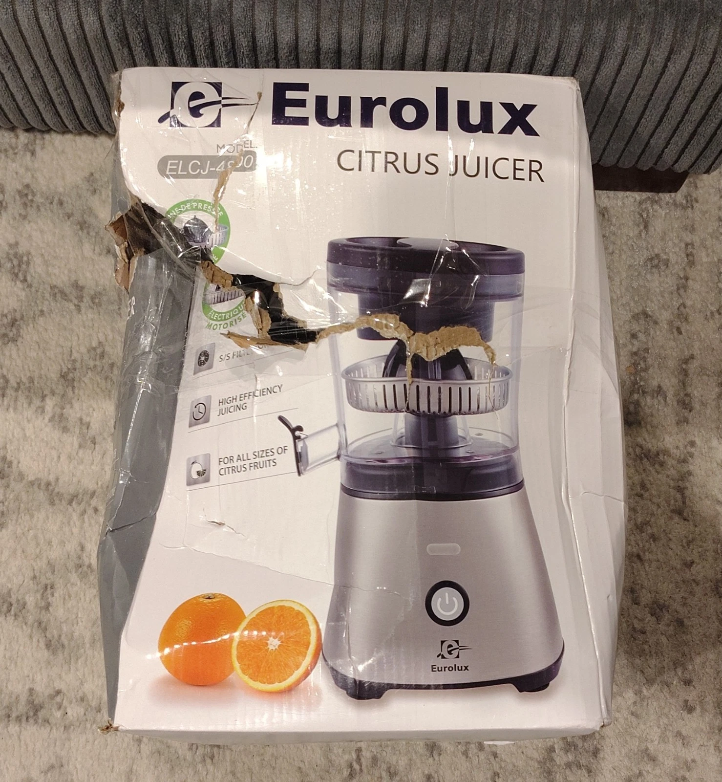 Eurolux ELCJ-4800 Electric Citrus Juicer Stainless Steel High Efficiency Silver
Opens in a new windo