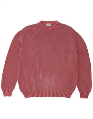 Tailor & Son Mens Crew Neck Jumper Sweater 2XL Red Wool BP02