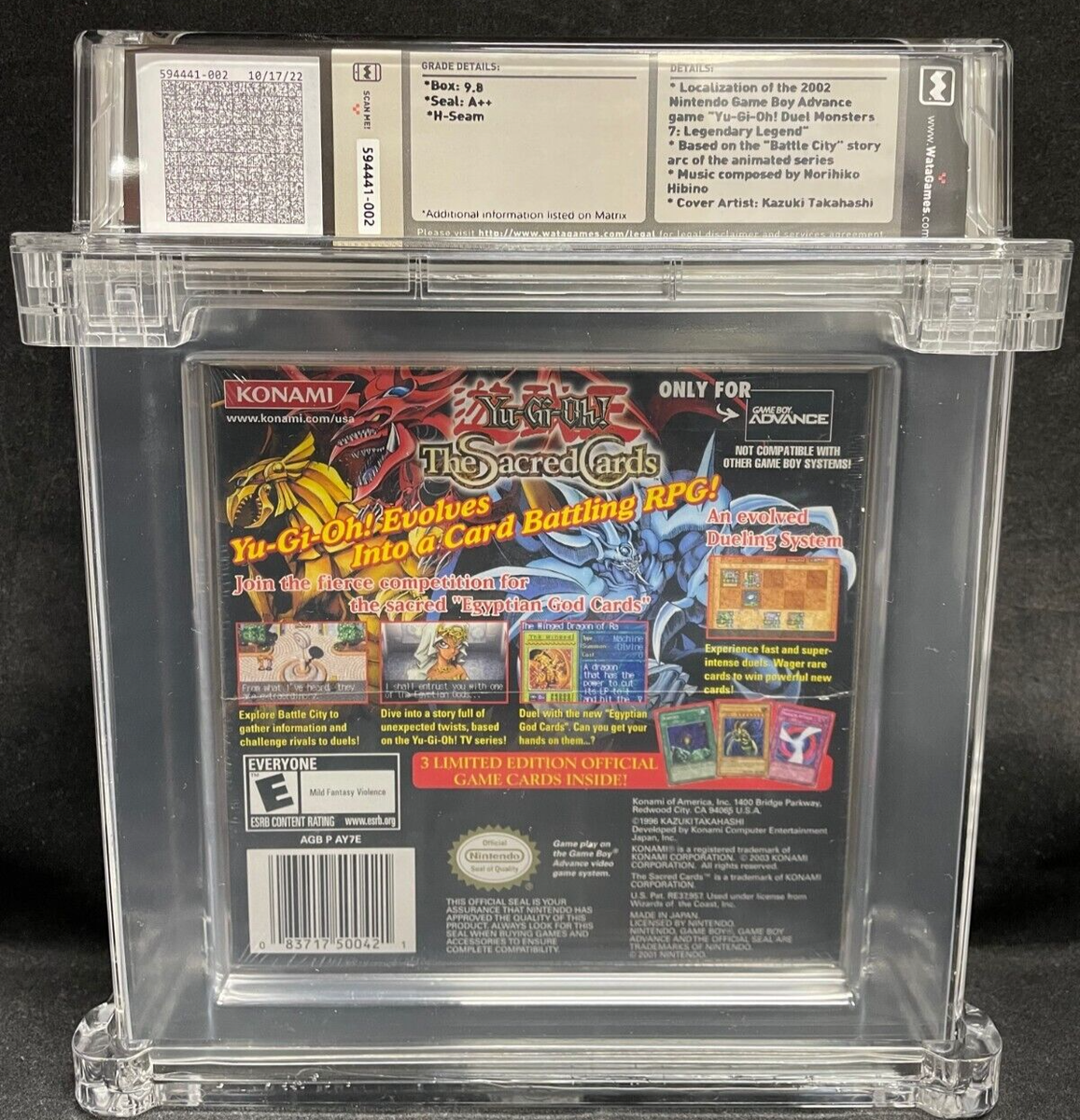 Yugioh: The Sacred Cards Graded WATA 9.8 A++ Sealed (Gameboy