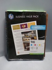 NEW Genuine HP 940 Cyan Yellow Magenta Ink Cartridges HP brochure paper Exp2017