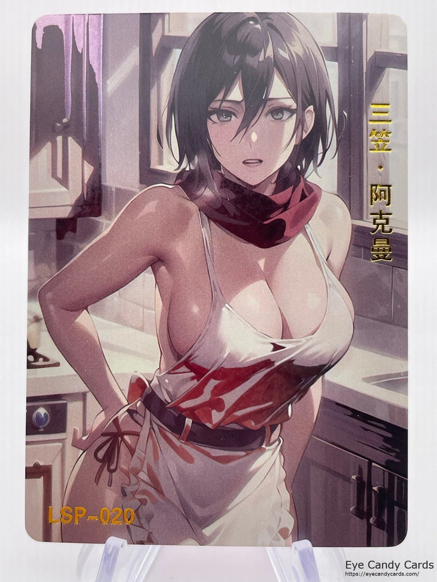 Mikasa Ackerman | LSP-020 | Foil Waifu Card Anime Doujin | eBay
