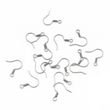 Stainless Steel Earrings French Style Hooks - 20mm - 20 Pieces 10 Pairs - FD968
