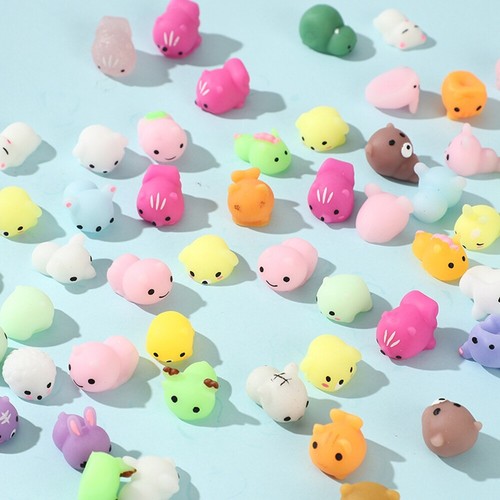10- 50Pcs Cute Animal Squishies Kawaii Mochi Squeeze Stretch Stress Squishy Toy - Picture 15 of 16
