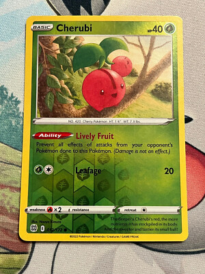cherubi pokemon card price Cherubi Painted Card | Unique Gift idea for holidays, kids, and Gamers |  Awesome wall art for anime lovers