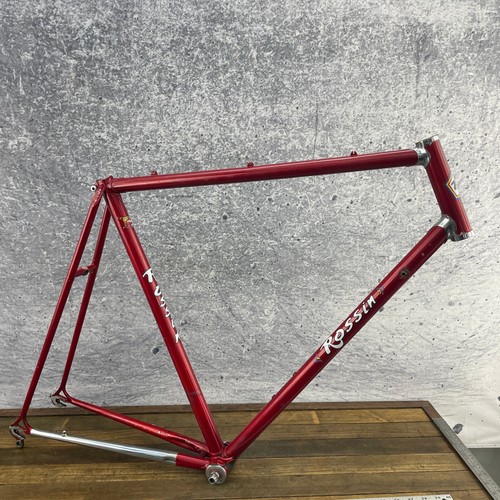 Vintage Rossin Record Frame Set 58 cm Columbus Campagnolo Italy Steel Dent