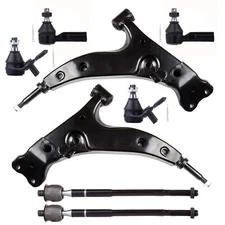 Front Lower Control Arm And Ball Joint Tie Rod End For 1993-1995 Toyota Corolla