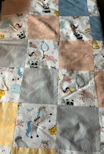 Brand NEW Handmade Baby Quilt  Cute Unicorns And Friends   35  X 45  