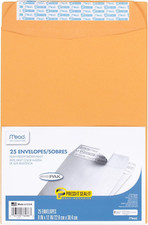 Mead Letter Size Mailing Envelopes, Press-It Seal-It Self Adhesive Closure