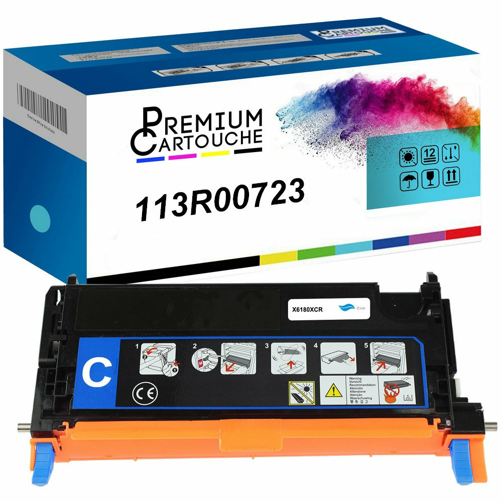 Toner 113R00723 Cyan Résolution des Couleurs Ternes sur Imprimante Xerox