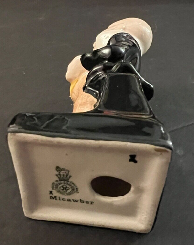 Vintage Royal Doulton MICAWBER Charles Dickens Ceramic England 4" Figurine - Picture 5 of 5