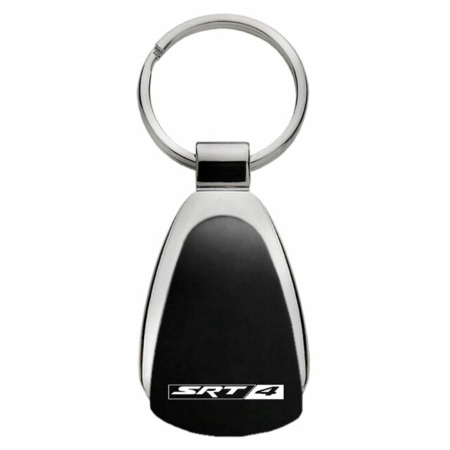 Dodge SRT-4 Black Tear Drop Metal Key Ring 