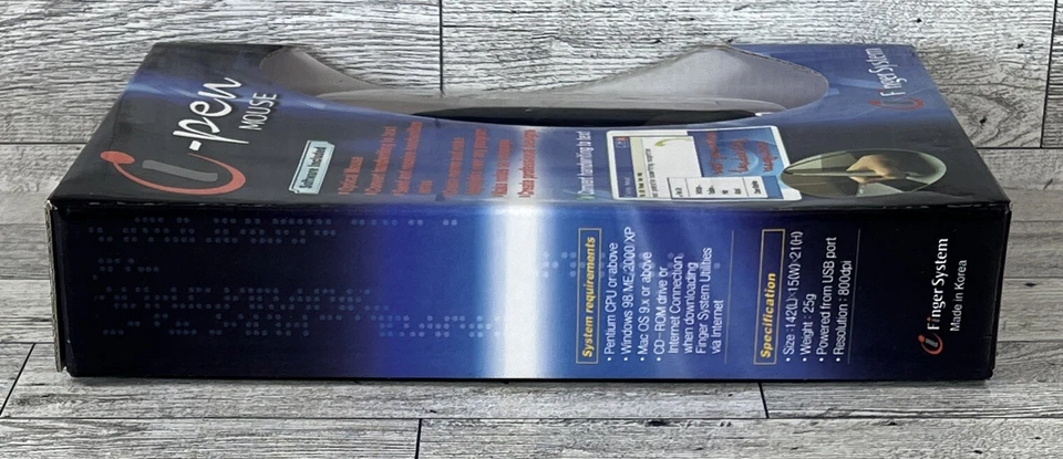 Vintage i-Finger System i-Pen Optical Mouse With Software USB Model FM-100BN NEW - Image 4 of 4