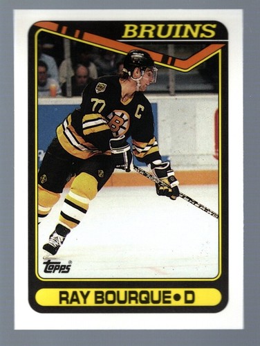 Ray Bourque #43 1990 Topps Tiffany card
