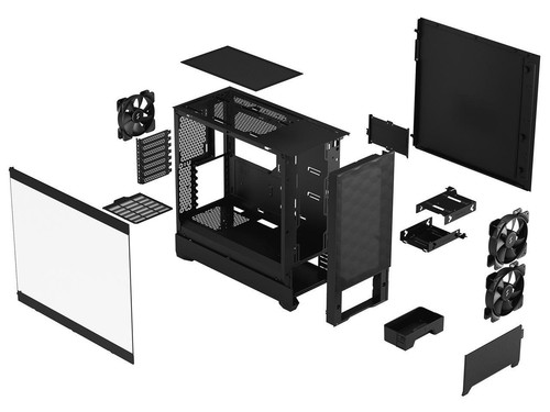 Fractal Design Pop Air Black TG ATX High-Airflow Clear Tempered Glass Window Mid - Picture 4 of 12