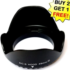 DC-S 49mm II 49 mm Screw Mount Flower Petal Camera lens hood for 49mm