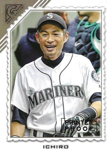 2022 Topps Gallery #7 Ichiro Printer Proof Seattle Mariners 