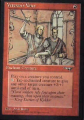 Veteran's Voice (Side-by-side) - Alliances: #84a, Magic: The Gathering Nm R83
