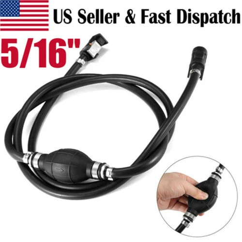 5/16" Fuel Gas Hose Line Assembly with Connector for Marine Outboard Boat Motor
