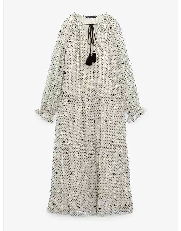 zara embroidered dotted mesh dress zara embroidered Dotted Mesh Dress Black Size Xs Ref 9920/948