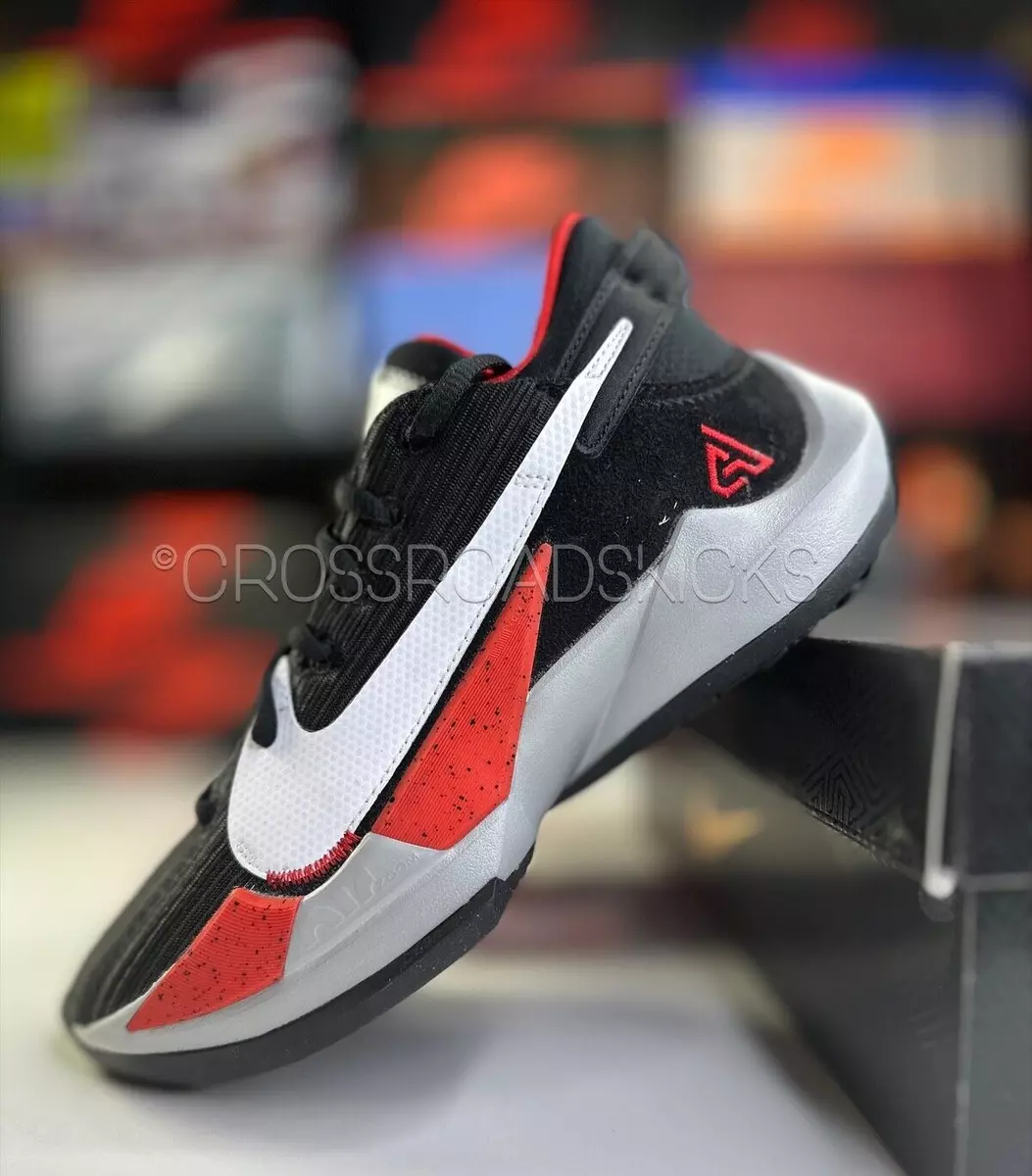 Nike Zoom Freak 2 Men Size 6 Black Red Bred Giannis Antetokounmpo CK5424 003