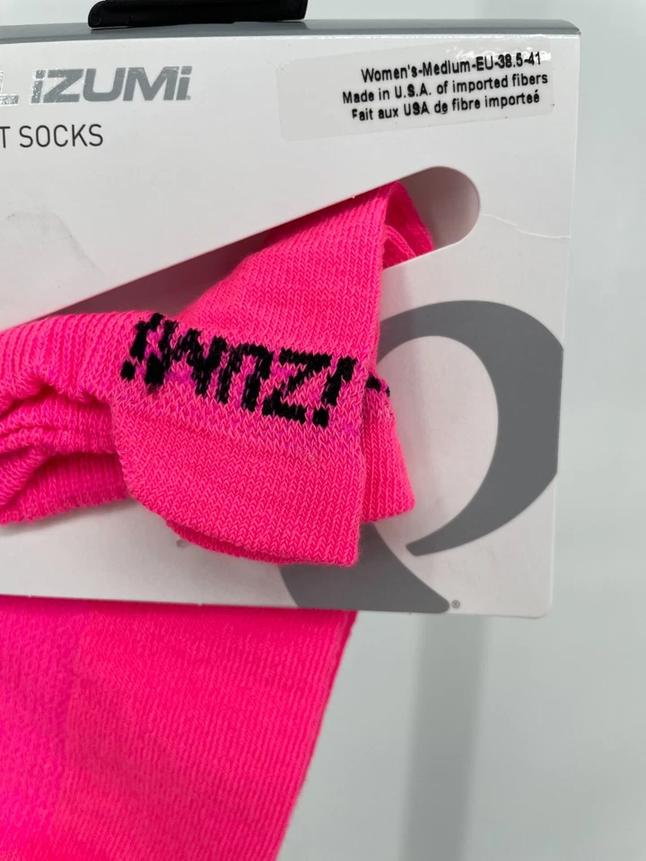 Calcetines multideporte Pearl Izumi para mujer Attack No Show talla M rosa gritando secado rápido Foto 4 de 4