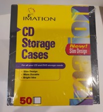 Imation 50 pack Storage Cases for CD, DVD, Games - Slim Design