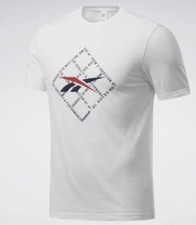 Image of 2 REEBOK Mens Cotton Grid Performance T Shirt Tee SizeM RRP £26.99 each