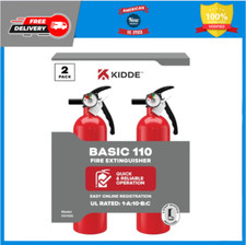 Multi Purpose Fire Extinguisher for Home, Office, Dorm, Residential, 2 Pack
