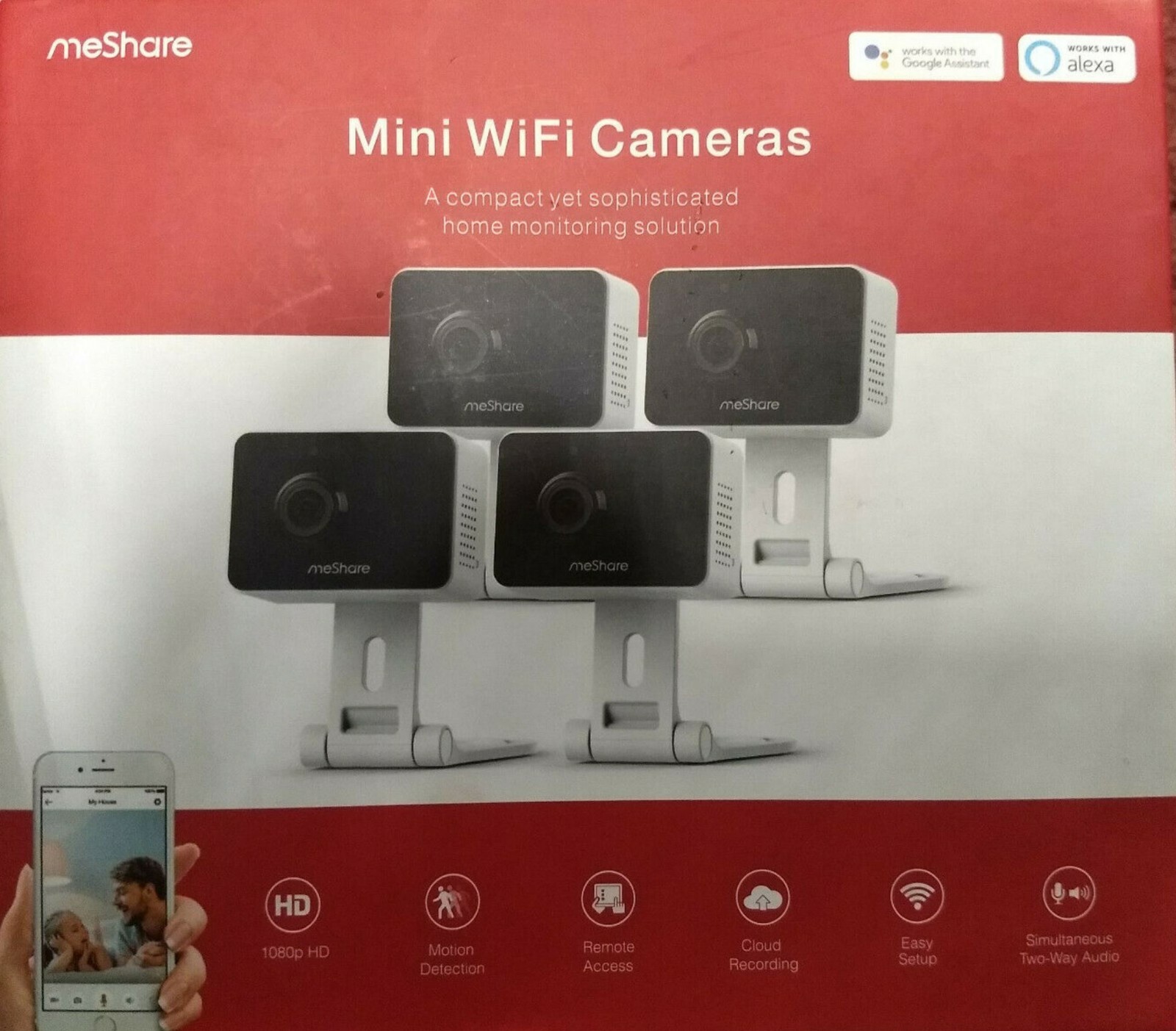 Meshare Wifi Camera MeShare Zmodo) 1080 Mini Wireless Two