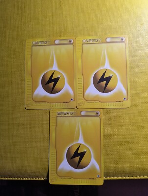 3X  E-reader Electric Energy 163/165 Pokemon Tcg