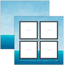 Bon Voyage Cruise - Quick Page,  DS scrapbook paper - Scrapbook Customs 31061